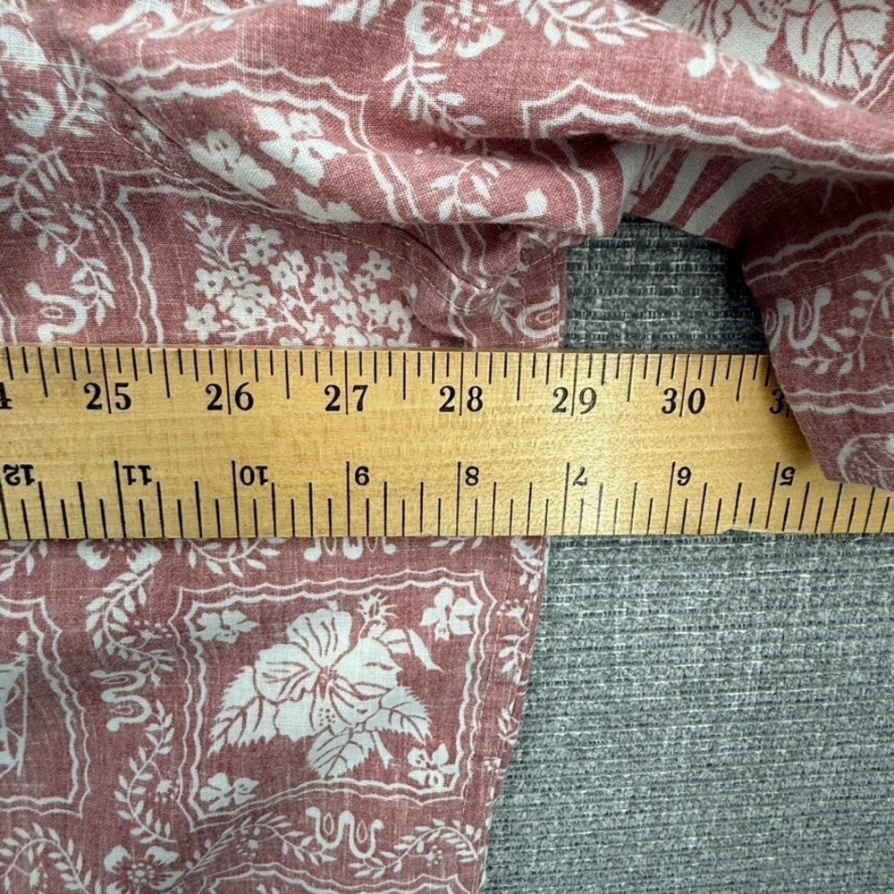 Vtg Reyn Spooner Sz 3XL Y2K Rust Red Lahaina Sailor Floral Hawaiia Kloth Popover - Picture 4 of 12
